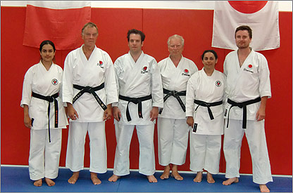 Duarte with some of the Back Belts and instructors of SLSKC