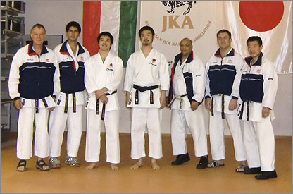 Some of the JKA Instructors at the Hungary Joint Training camp in Budapest