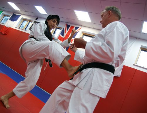 Two New Black Belts at the Crawley International Course