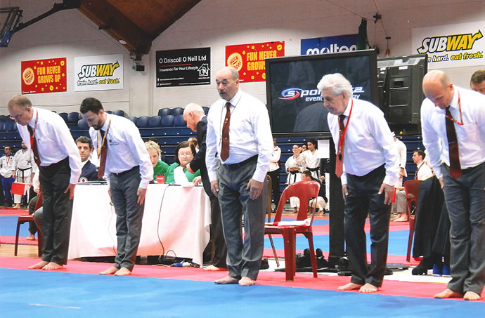 (Sensei Martin Left) JKA EUROPEAN CHAMPIONSHIPS DUBLIN
